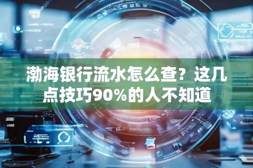 渤海银行流水怎么查？这几点技巧90%的人不知道