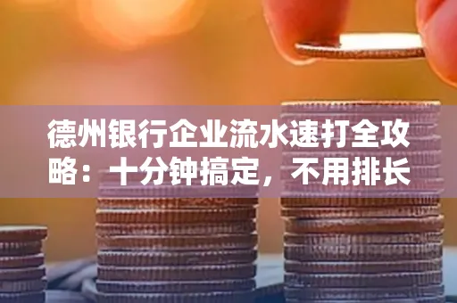 德州银行企业流水速打全攻略：十分钟搞定，不用排长队！