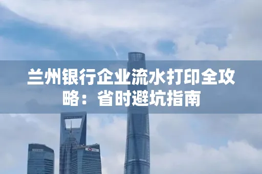 兰州银行企业流水打印全攻略：省时避坑指南