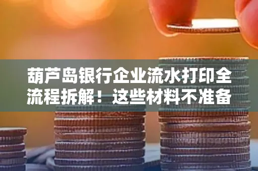 葫芦岛银行企业流水打印全流程拆解！这些材料不准备分分钟白跑一趟